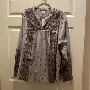 J.Jill Peasant Top L Tall